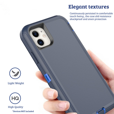 iPhone 11 Pro Compatible Case Cover With Belt Clip And Shockproof Robot Armor Hard Plastic - Purple